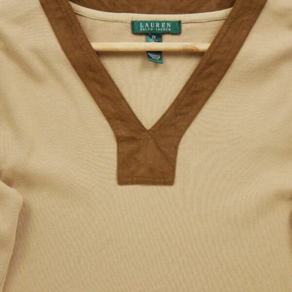 T-shirt manches longues Femme  Beige – Image 3