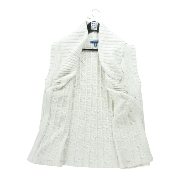 Gilet Femme 100% soie Blanc – Image 3