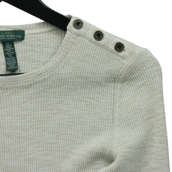 T-shirt manches longues Femme  Beige – Image 4