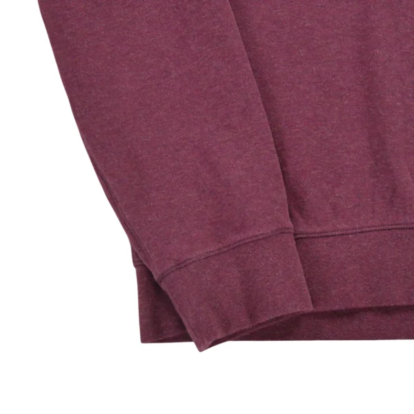Pull Homme  demi-zippé Bordeaux – Image 4