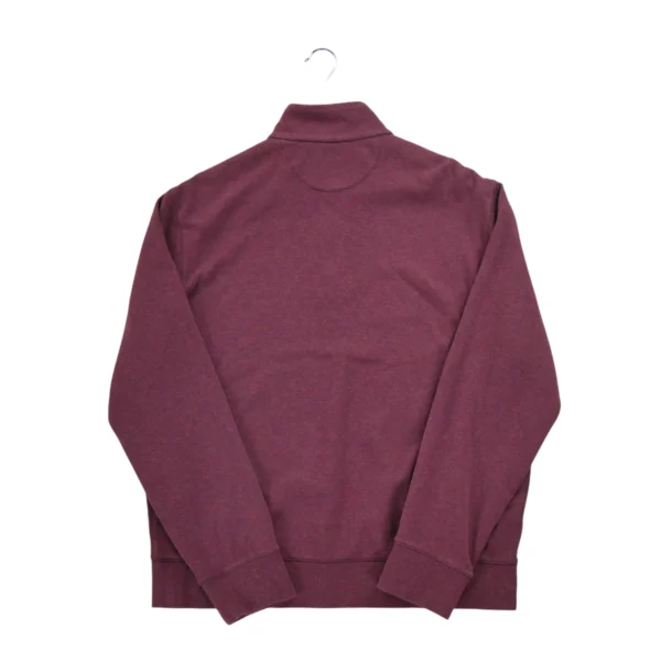 Pull Homme  demi-zippé Bordeaux – Image 2