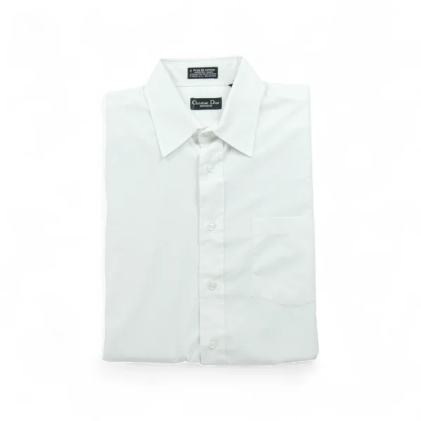 Chemise classique Homme uni Blanc