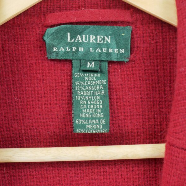 Blazer femme manches longues rouge Polo Ralph Lauren Col Revert