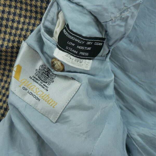 Blazer homme manches longues beige Aquascutum Motif a carreaux Col Revert
