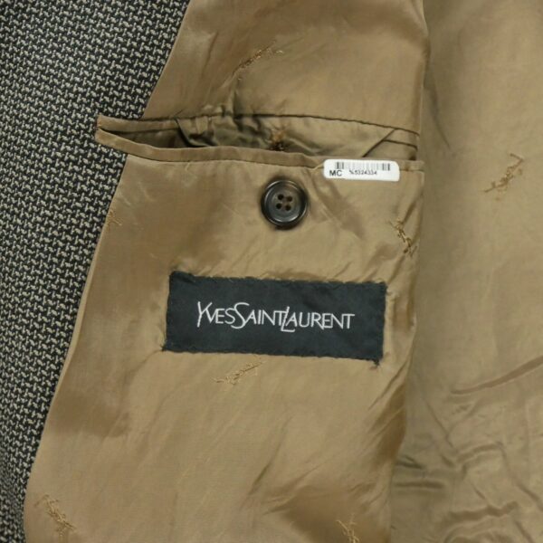 Blazer homme manches longues beige Yves Saint Laurent Motif a motifs Col Officier
