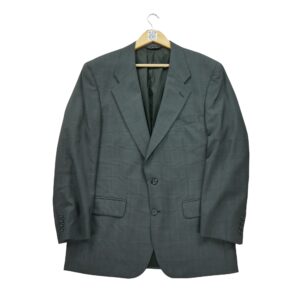 Blazer homme manches longues gris Burberry Motif a carreaux Col Officier