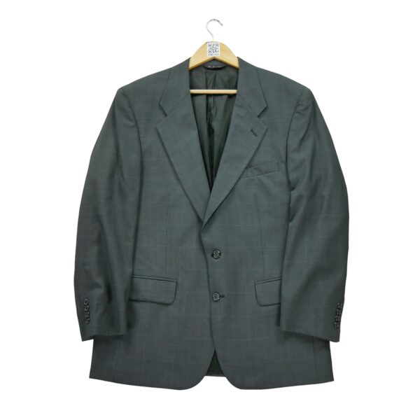 Blazer homme manches longues gris Burberry Motif a carreaux Col Officier
