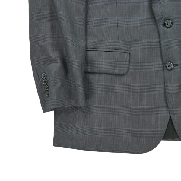 Blazer homme manches longues gris Burberry Motif a carreaux Col Officier