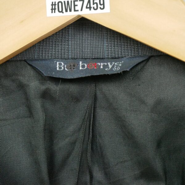 Blazer homme manches longues gris Burberry Motif a carreaux Col Officier