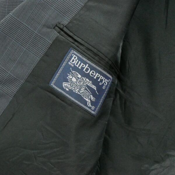Blazer homme manches longues gris Burberry Motif a carreaux Col Officier