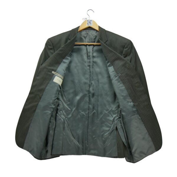 Blazer homme manches longues gris Burberry Motif a rayures Col Officier