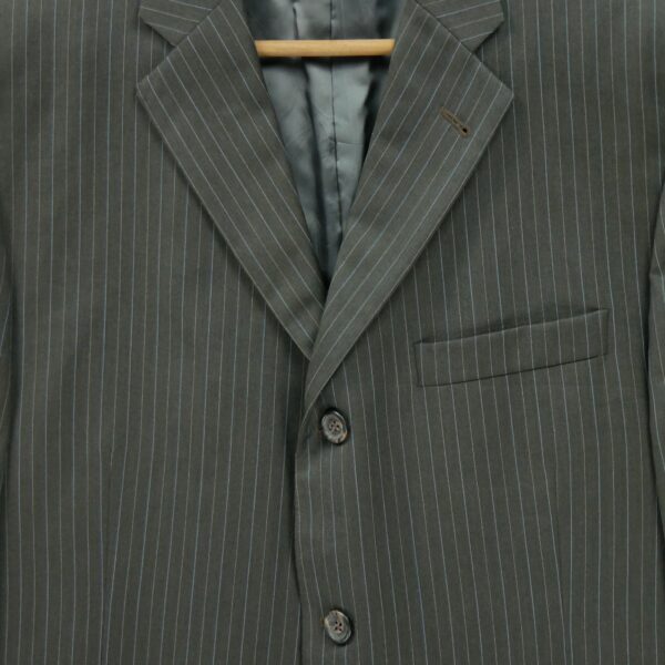 Blazer homme manches longues gris Burberry Motif a rayures Col Officier