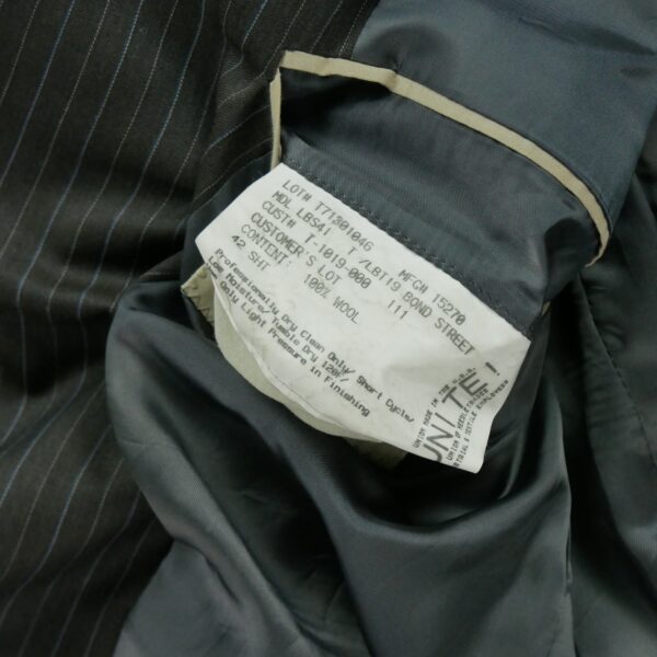 Blazer homme manches longues gris Burberry Motif a rayures Col Officier
