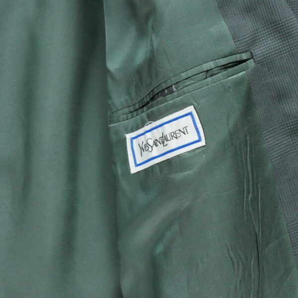 Blazer homme manches longues gris Yves Saint Laurent Motif a rayures Col Revert