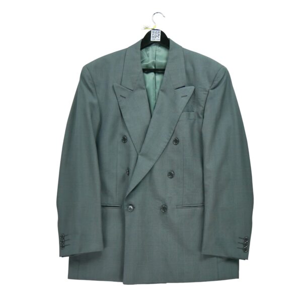 Blazer homme manches longues gris Yves Saint Laurent Motif a rayures Col Revert