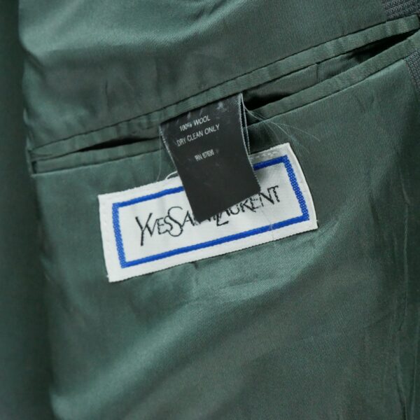 Blazer homme manches longues gris Yves Saint Laurent Motif a rayures Col Revert