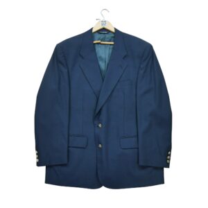 Blazer homme manches longues marine Burberry Col Officier