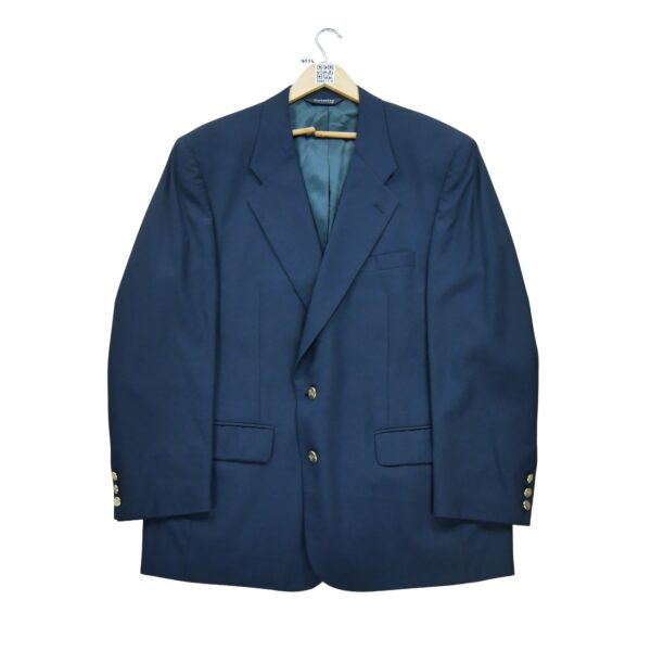 Blazer homme manches longues marine Burberry Col Officier