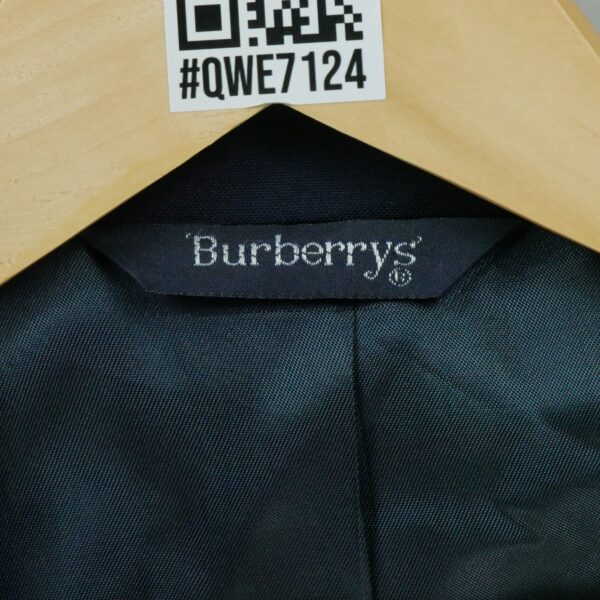 Blazer homme manches longues marine Burberry Col Officier