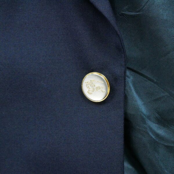 Blazer homme manches longues marine Burberry Col Officier