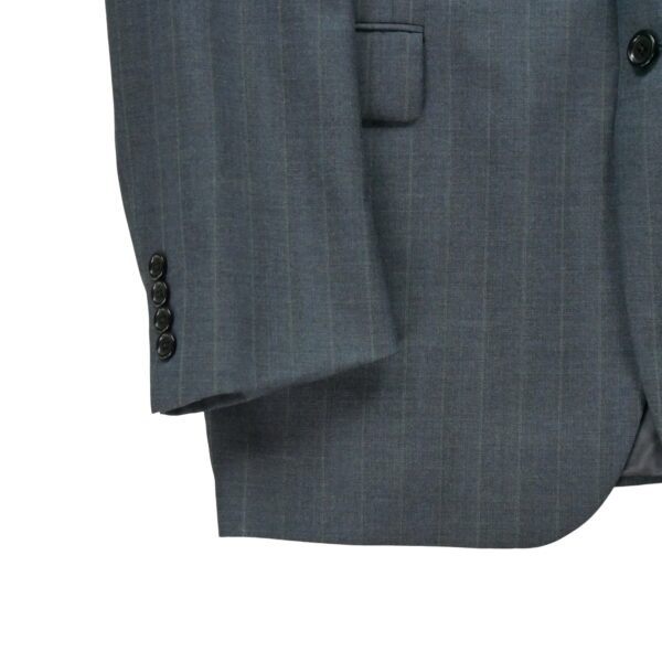 Blazer homme manches longues marine Burberry Motif a rayures Col Officier