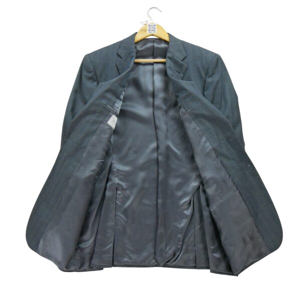 Blazer homme manches longues marine Burberry Motif a rayures Col Officier