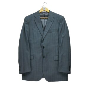Blazer homme manches longues marine Burberry Motif a rayures Col Officier