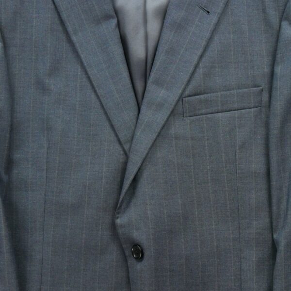 Blazer homme manches longues marine Burberry Motif a rayures Col Officier