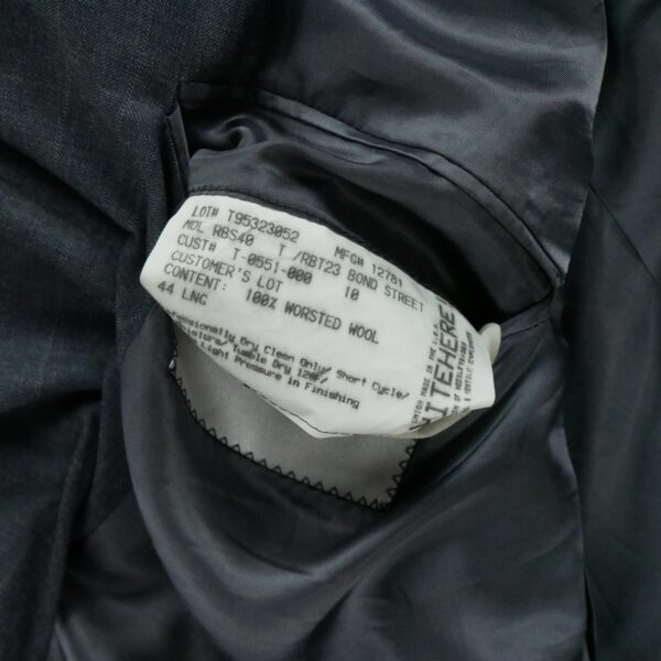 Blazer homme manches longues marine Burberry Motif a rayures Col Officier