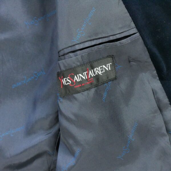 Blazer homme manches longues marine Yves Saint Laurent Col Officier