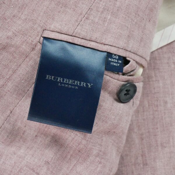 Blazer homme manches longues rose Burberry Col Revert