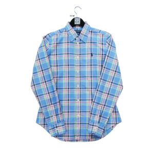 Chemise classiques femme manches longues bleu clair Polo Ralph Lauren Motif a rayures