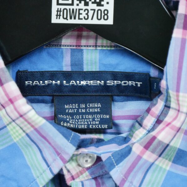 Chemise classiques femme manches longues bleu clair Polo Ralph Lauren Motif a rayures