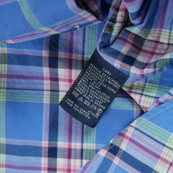 Chemise classiques femme manches longues bleu clair Polo Ralph Lauren Motif a rayures