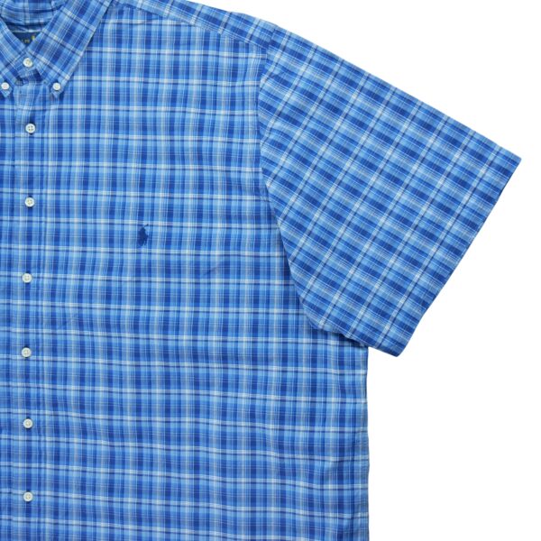 Chemise classiques homme manches courtes bleu Polo Ralph Lauren Motif a carreaux