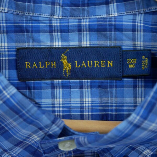 Chemise classiques homme manches courtes bleu Polo Ralph Lauren Motif a carreaux
