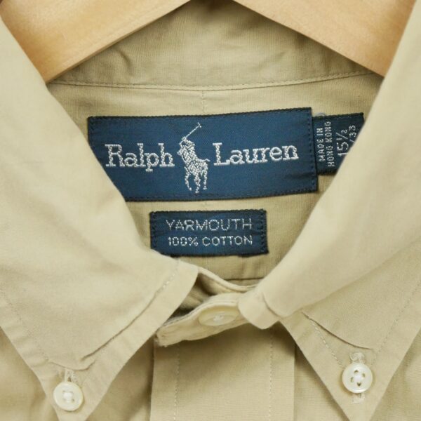Chemise classiques homme manches longues beige Polo Ralph Lauren
