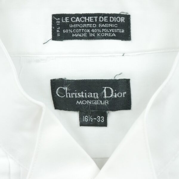Chemise classiques homme manches longues blanc Dior