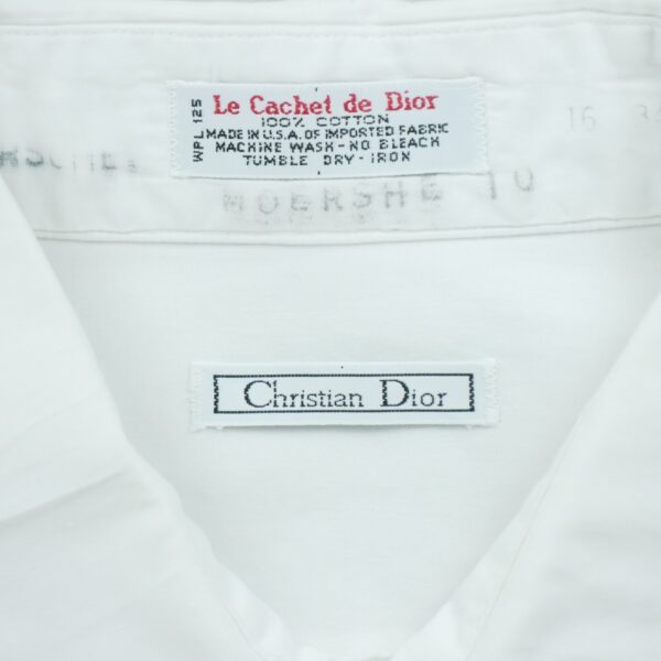 Chemise classiques homme manches longues blanc Dior