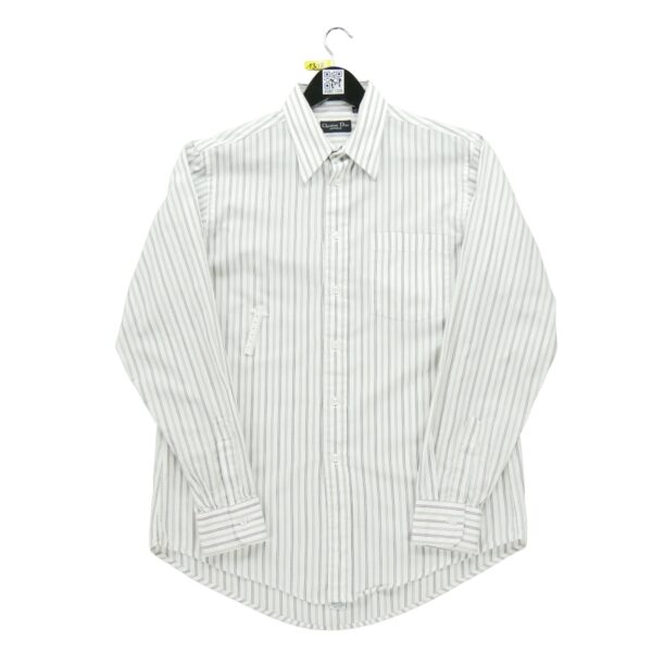 Chemise classiques homme manches longues blanc Dior Motif a rayures