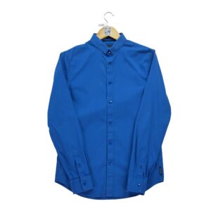 Chemise classiques homme manches longues bleu Armani Exchange