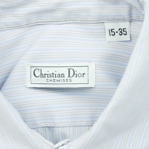 Chemise classiques homme manches longues bleu clair Dior Motif a rayures