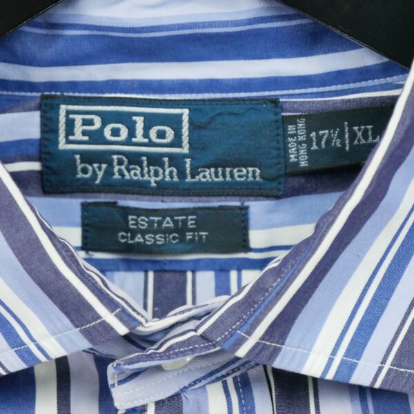 Chemise classiques homme manches longues bleu Polo Ralph Lauren Motif a rayures