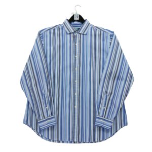 Chemise classiques homme manches longues bleu Polo Ralph Lauren Motif a rayures