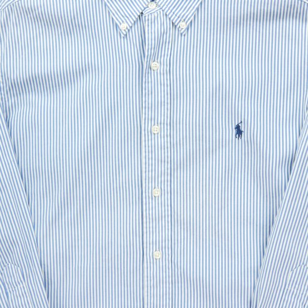 Chemise classiques homme manches longues bleu Polo Ralph Lauren Motif a rayures