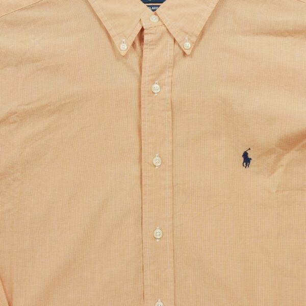 Chemise classiques homme manches longues orange Polo Ralph Lauren Motif a carreaux