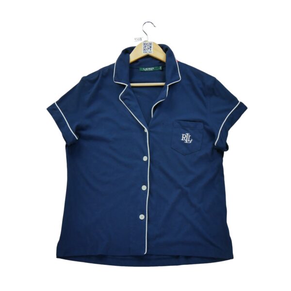 Chemise detente femme manches courtes marine Polo Ralph Lauren
