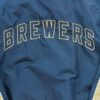 Coupe vent homme manches longues marine MLB Equipe Milwaukee Brewers