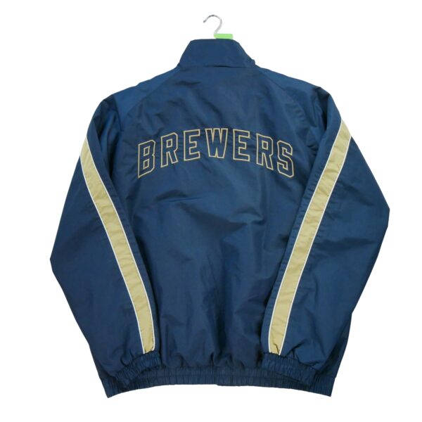 Coupe vent homme manches longues marine MLB Equipe Milwaukee Brewers