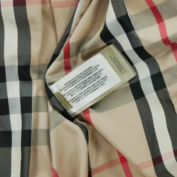 Doudoune femme manches longues kaki Burberry Col Montant